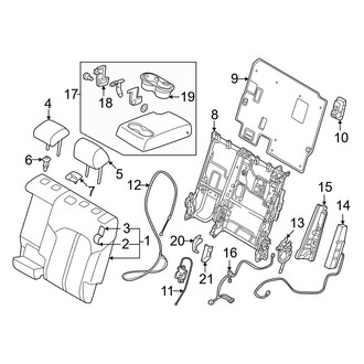 Mazda OE - Seats & Tracks - Second Row Seats (60% Side, Seat Back Components Split Bench)