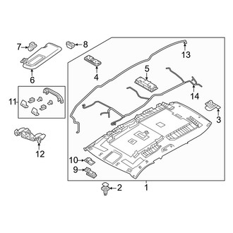 Mazda OE - Roof - Interior Trim (W/O Panoramic)