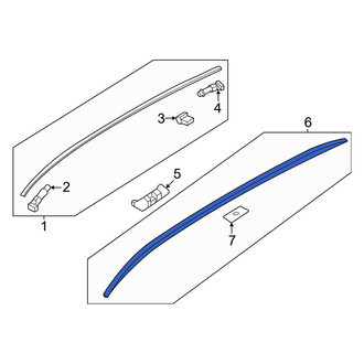 Mazda OE - Left Roof Luggage Carrier Side Rail