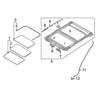 Mazda OE - Front Left Sunroof Opening Trim