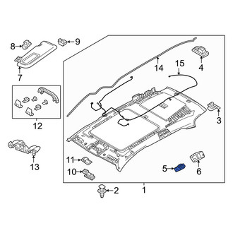 Mazda OE - Right Sun Visor Light
