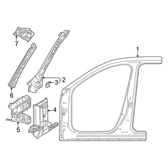 Mazda OE - Pillars, Rocker & Floor - Hinge Pillar