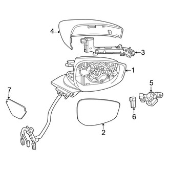 Mazda OE - Front Door - Outside Mirrors