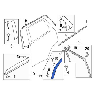 Mazda OE - Front Right Wheel Arch Molding