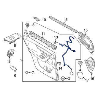 Mazda OE - Rear Door Wiring Harness