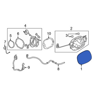 Mazda OE - Rear Drive Motor Battery Pack Charging Port Door