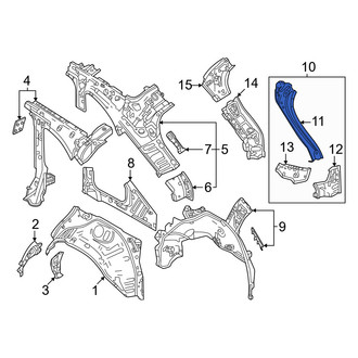 Mazda OE - Left Inner Body D-Pillar