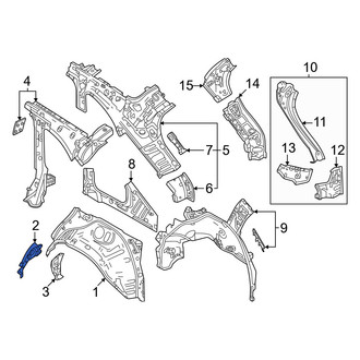 Mazda OE - Left Outer Wheel Housing Bracket