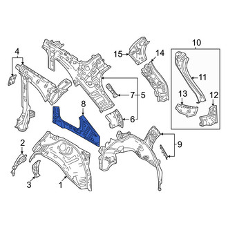Mazda OE - Rear Right Inner Quarter Panel