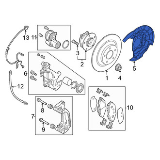 Mazda OE - Rear Right Brake Dust Shield