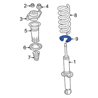 Mazda OE - Rear Lower Coil Spring Insulator