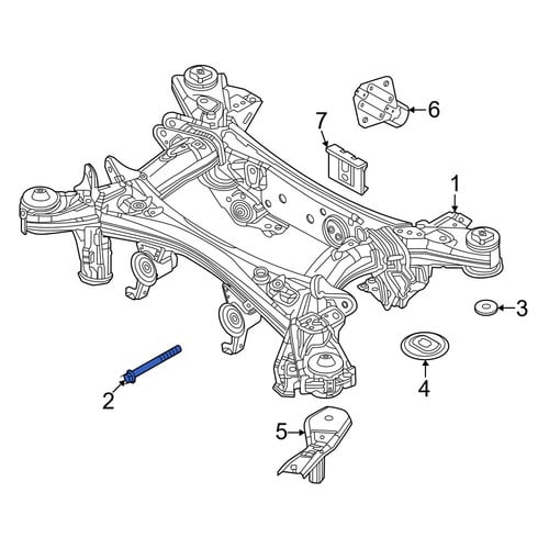 Mazda OE 9YA021453 - Rack and Pinion Bolt