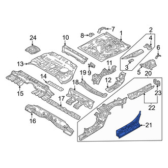 Mazda OE - Rear Right Floor Sill