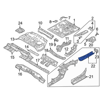 Mazda OE - Rear Right Frame Rail End