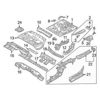 Mazda OE - Rear Body & Floor - Floor & Rails