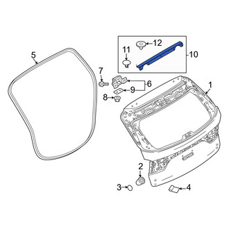 Mazda OE - Rear Upper Hatch Seal