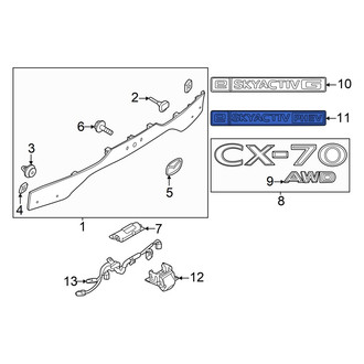 Mazda OE - Rear Hatch Emblem