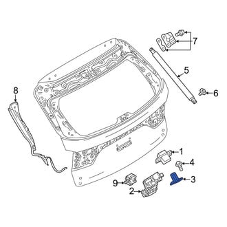 Mazda OE - Rear Liftgate Lock Striker Plate