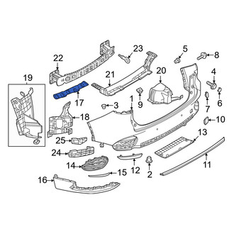 Mazda OE - Rear Left Bumper Guide
