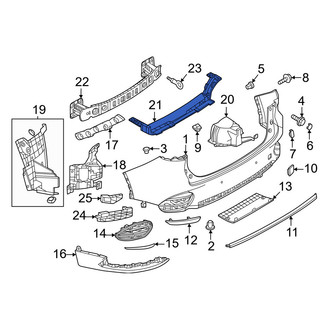 Mazda OE - Rear Bumper Cover Reinforcement