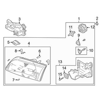 Mazda OE - Front Lamps - Headlamp Components