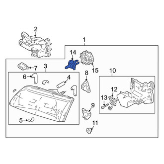 Mazda OE - Front Headlight Bulb