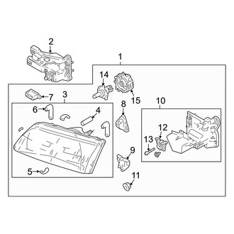 Mazda OE - Front Lamps - Headlamp Components