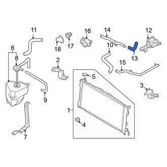 Mazda OE - Engine Coolant Bypass Hose