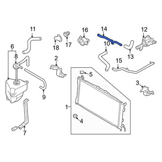 Mazda OE - Engine Coolant Bypass Hose