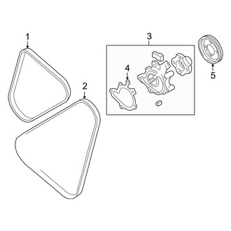 Mazda OE - Cooling - Belts (ES / LX 2.0L)