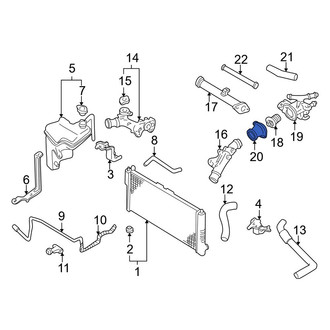 Mazda OE - Upper Engine Coolant Thermostat Housing