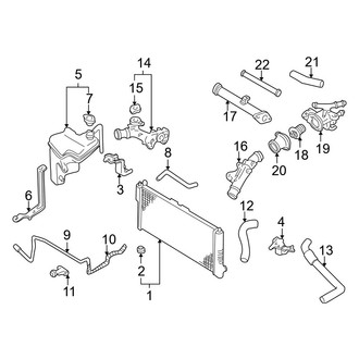 Mazda OE - Cooling - Radiator & Components (2.5L)