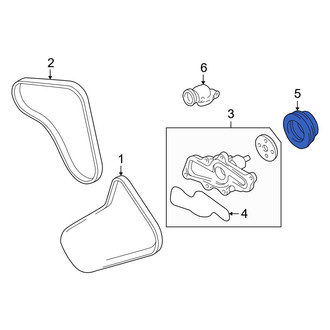 Mazda OE - Engine Water Pump Pulley