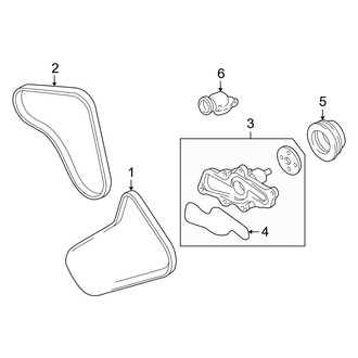 Mazda OE - Cooling - Belts (ES / LX 2.5L)