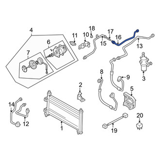 Mazda OE - A/C Pipe