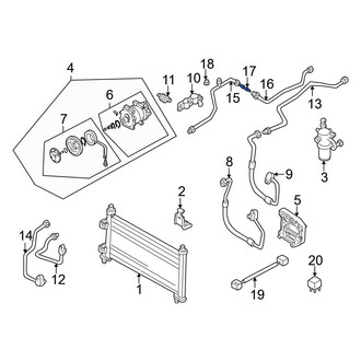 Mazda OE - A/C Refrigerant Hose Adapter