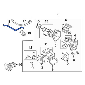 Mazda OE - Left HVAC Heater Hose