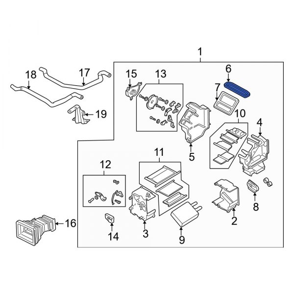 Heater Core Case Gasket