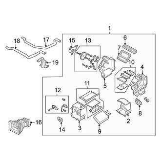 Mazda OE - Air Conditioner & Heater - Heater Components (ES / LX)