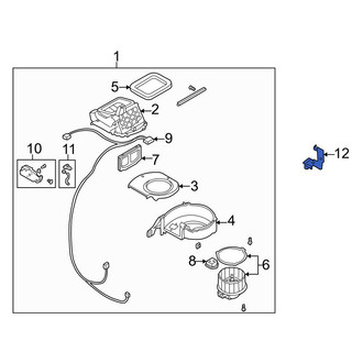 Mazda OE - HVAC Blower Motor Bracket