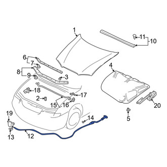 Mazda OE - Front Hood Release Cable
