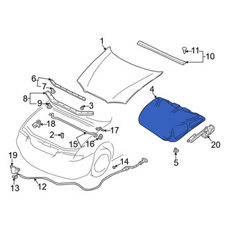 Mazda OE - Hood Insulation Pad