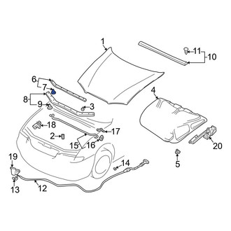 Mazda OE - Hood Seal Clip