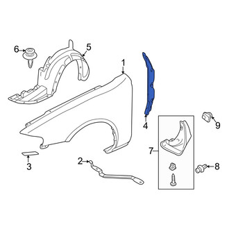 Mazda OE - Left Fender Seal
