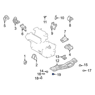 Mazda OE - Front Engine Cradle Nut