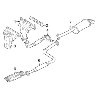Mazda OE - Exhaust System - Exhaust Components (ES / LX 2.0L)