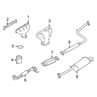 Mazda OE - Exhaust System - Exhaust Components (LX 2.0L)