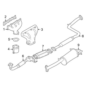 Mazda OE - Exhaust System - Exhaust Components (LX 2.0L)