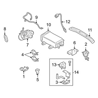 Mazda OE - Emission System - Emission Components (2.5L)