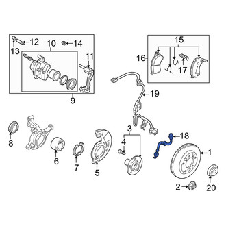 Mazda OE - Front Right Brake Hydraulic Hose